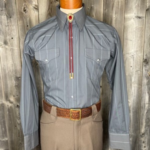 VINTAGE 1990s Flying R Ranchwear Western Long Sleeves Shirt / Cowboys / Rodeo / Wrangler / Bull Riding / Texas / Made In USA / Deadstock