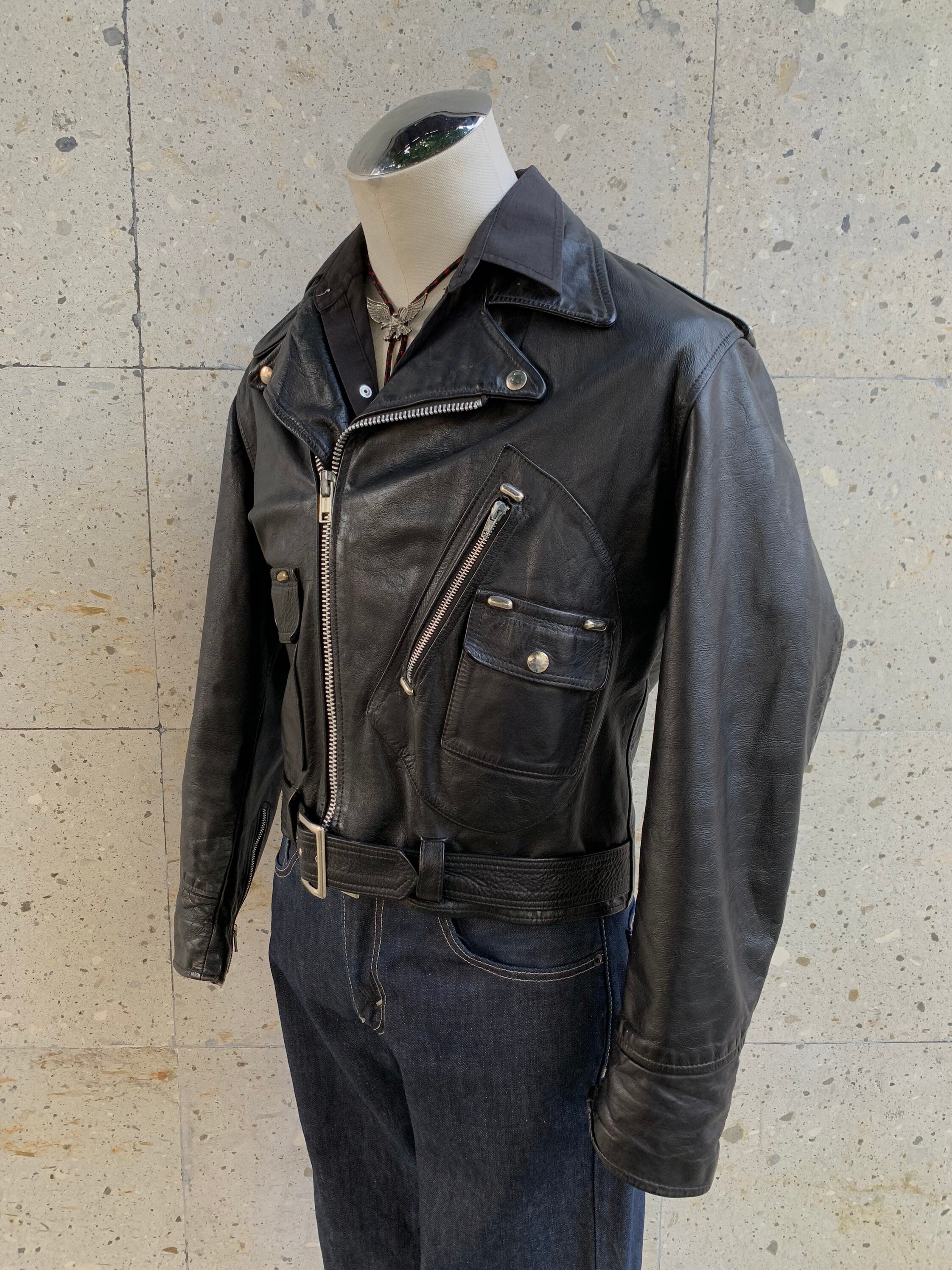 希少✨70s Brimaco カナダ製 ヴィンテージ ライダースジャケット 38