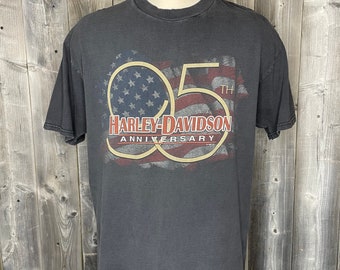 VINTAGE 1997 Harley Davidson 95-jähriges Jubiläum Rossiter’s Sarasota, Florida T-Shirt / Choppers / Motorrad-Ausrüstung / Made in USA / Easy Rider