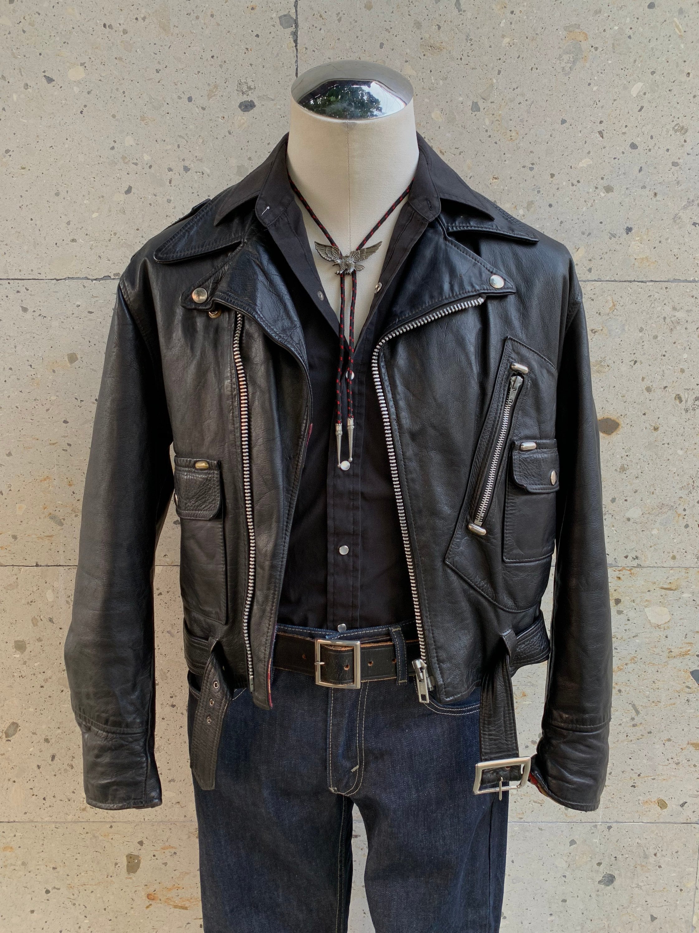 珍品 70s Brimaco vintage riders jacket Dポケ 珍品 70s Brimaco