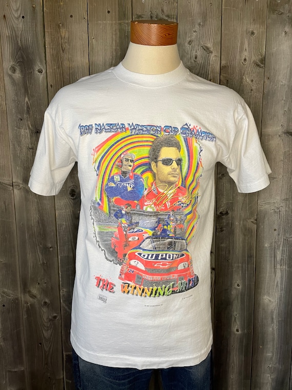 VINTAGE 1990s Nascar Winston Cup Champion T-Shirt 