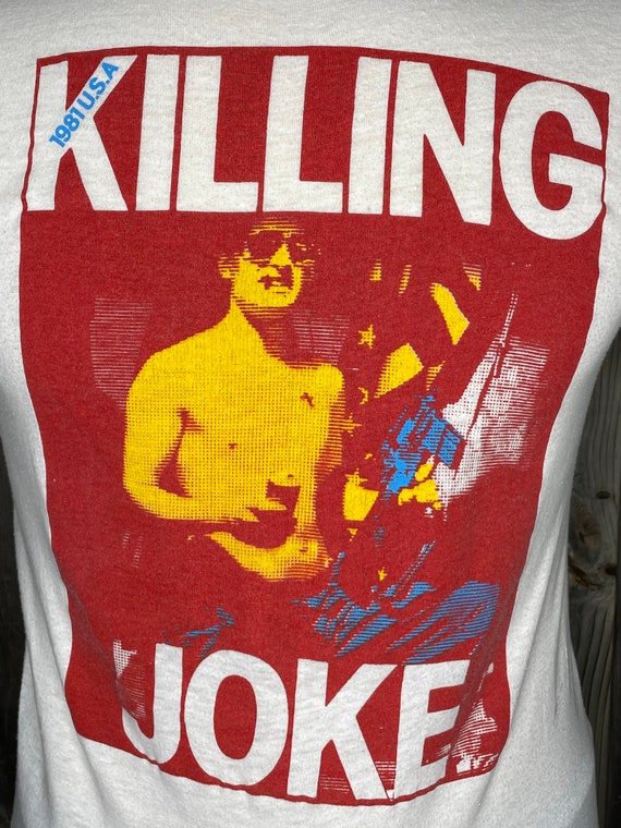 VINTAGE 1980s Killing Joke U.S.A. Tour T-shirt 19… - image 9