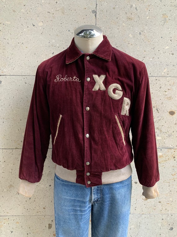 ジャケット・アウター 50s-60s Park regal Corduroy Award Jacket VINTAGE 1950s Park Regal Corduroy Varsity Jacket / Letterman