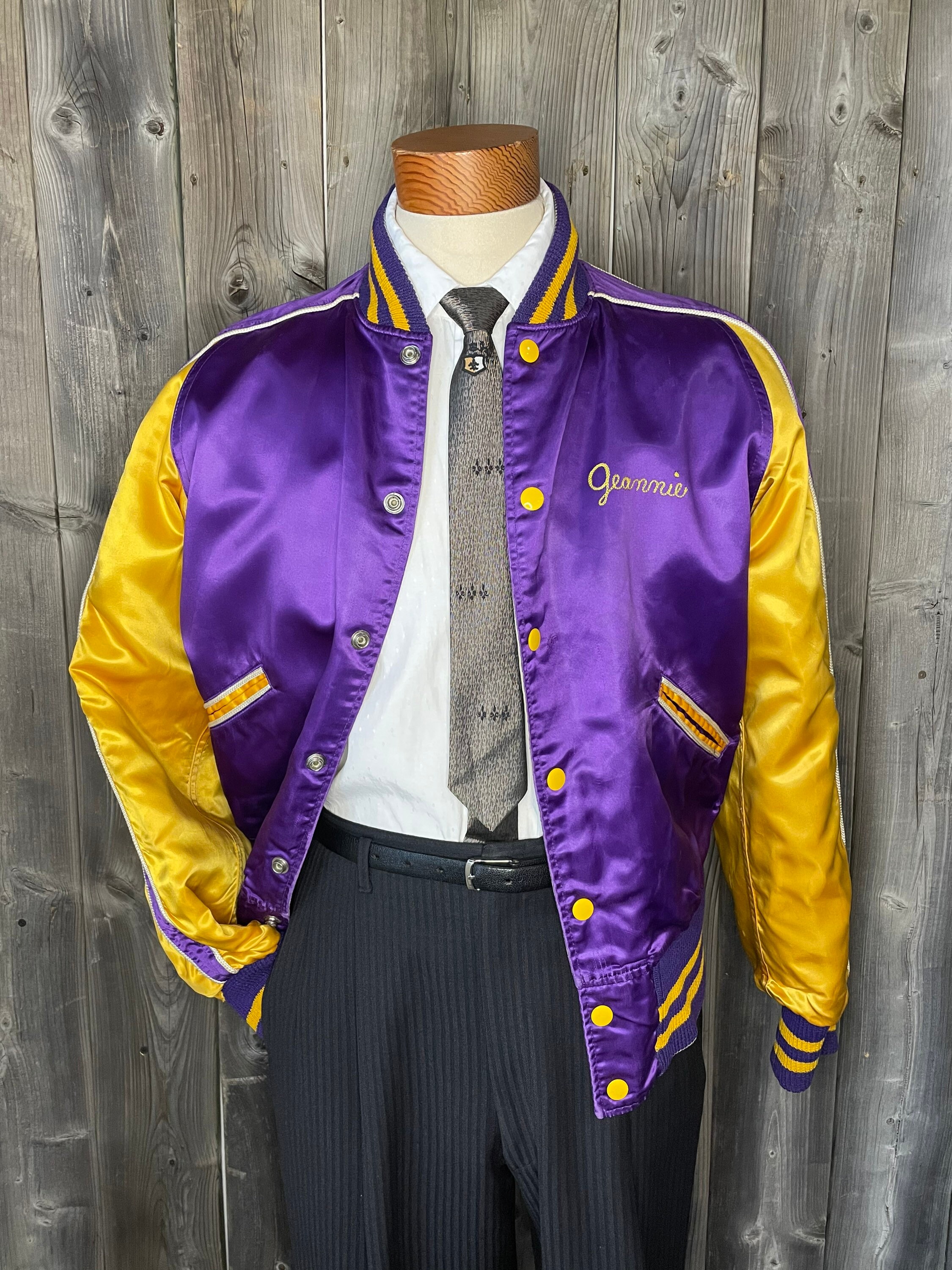 VINTAGE 1950s Butwin Varsity Letterman Satin Reversible