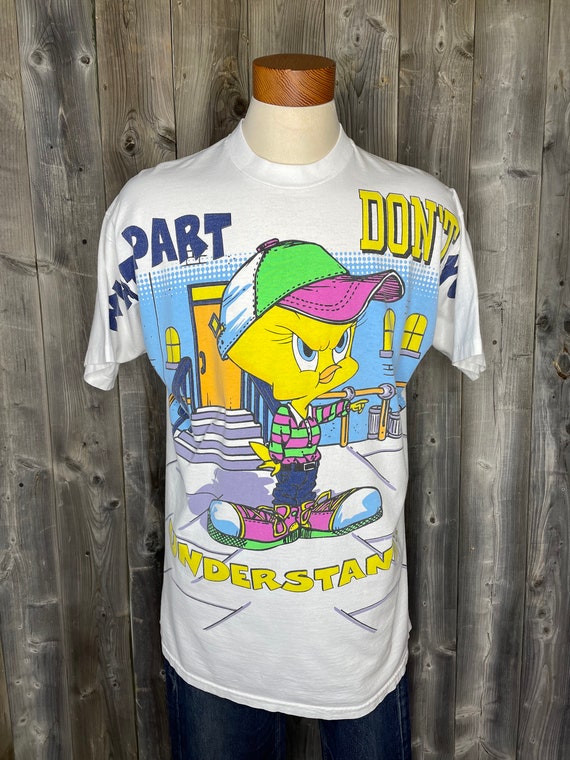 Looney Tunes tweety tシャツ 90s vintage RARE New Vintage 90s Looney Tunes Tweety Bird T-Shirt Tshirt