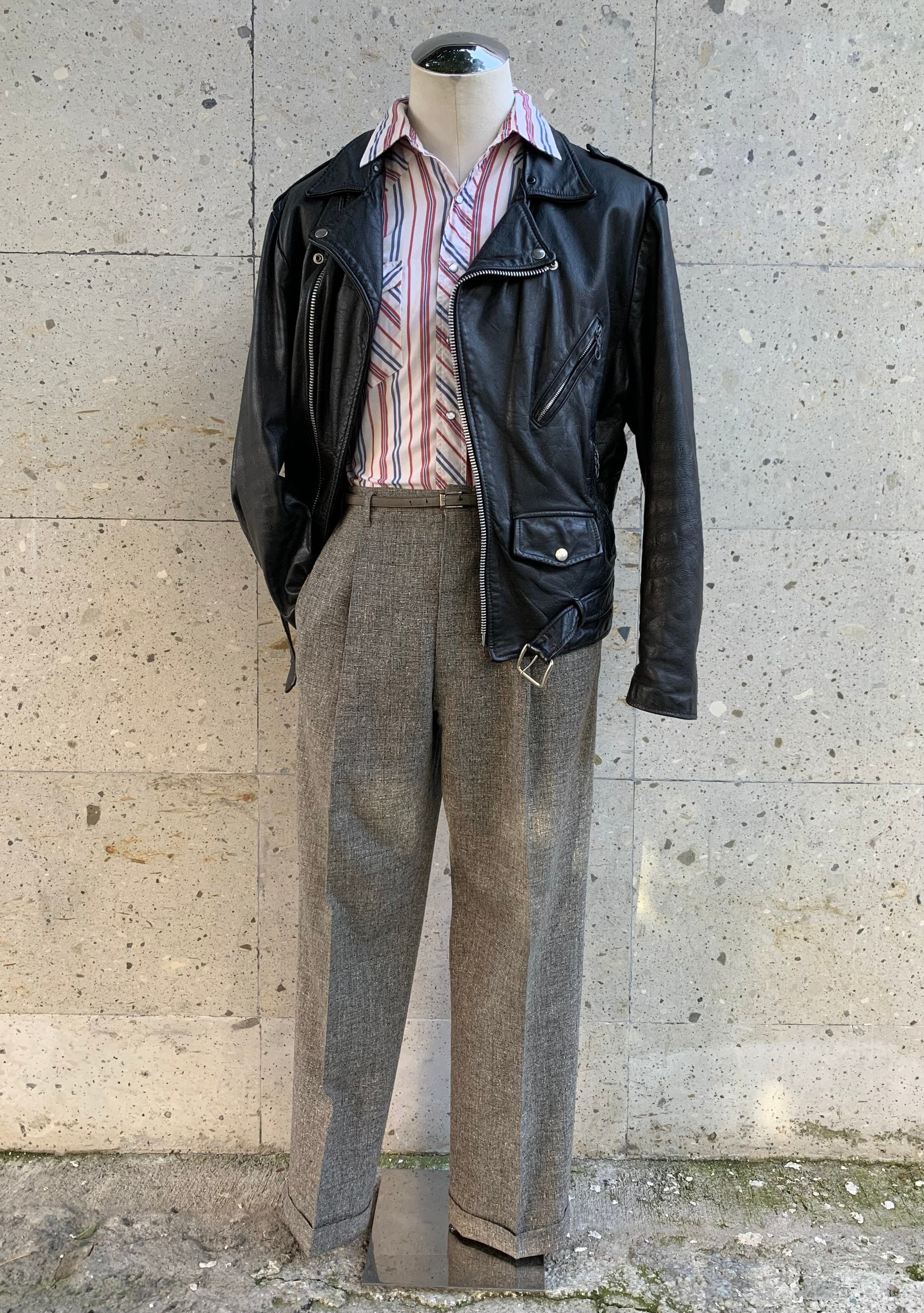 入荷now 口コミ 1980s VINTAGE Cooper Rockabilly / Jacket Leather Biker ジャケット・アウター