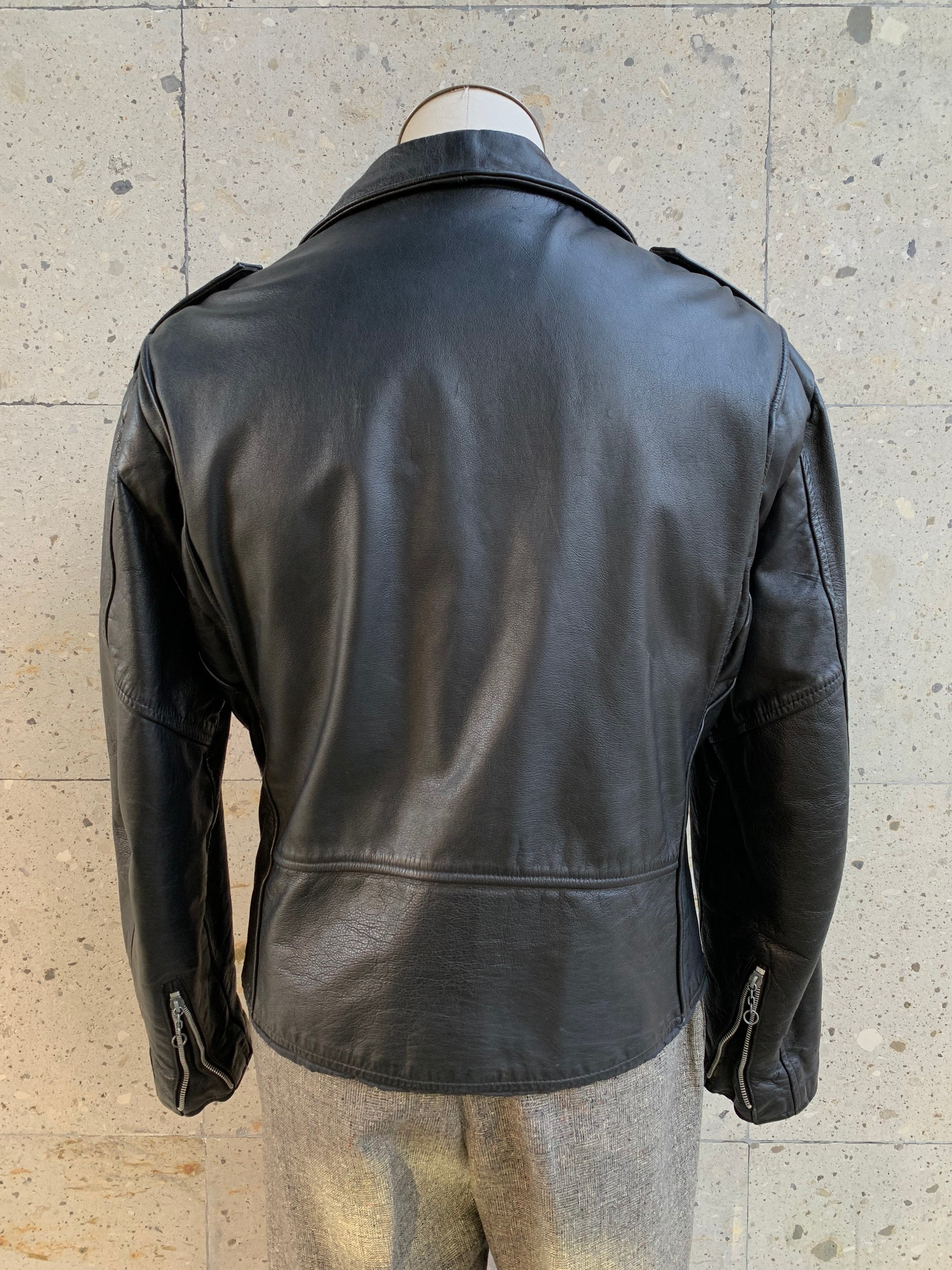 VINTAGE 1980s Cooper Biker Leather Jacket / Rockabilly