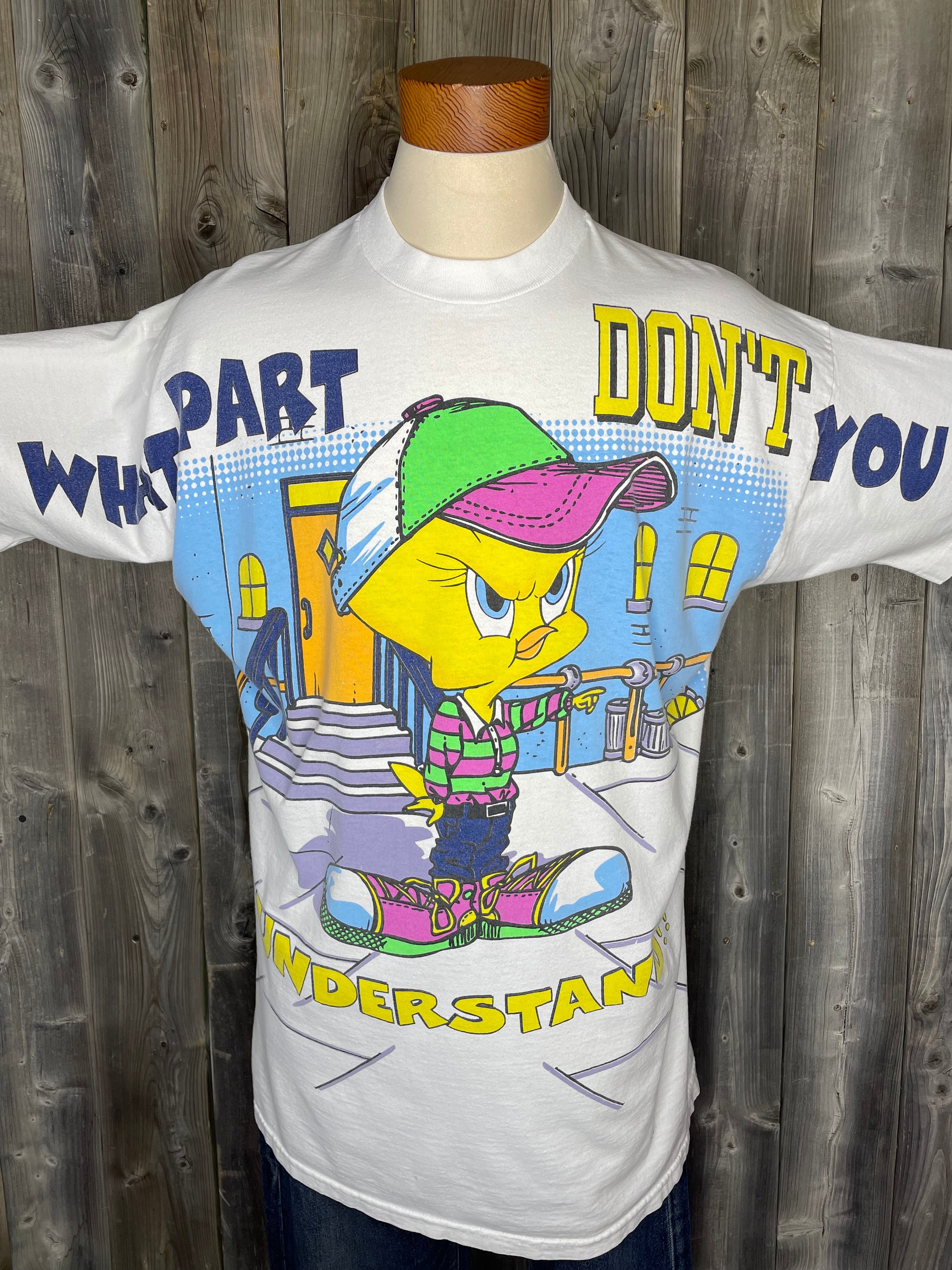 LOONEY TUNES tweety 1997年製 tシャツ VINTAGE 1990s Tweety T-shirt 1997 / What Part Don't You Understand