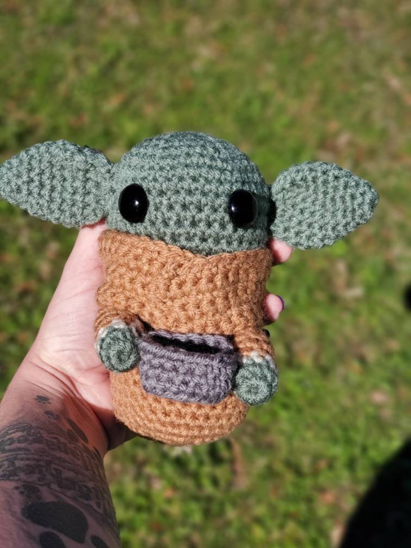 Crochet handmade stuffed amigurumi baby yoda grogu the child | Etsy