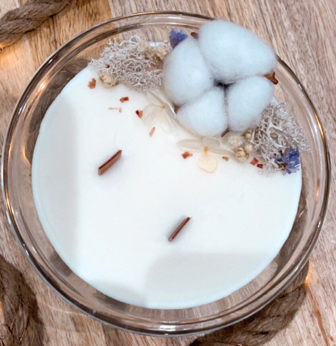 Bougie Fleurie Artisanale