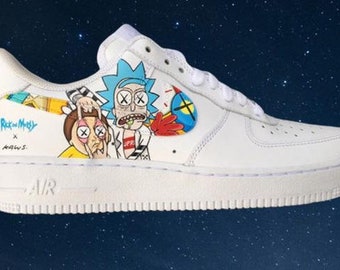 rick and morty nike air force 1