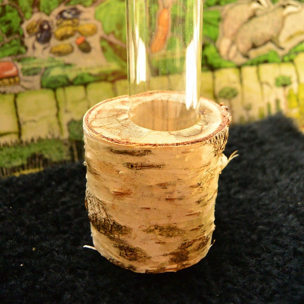 Handmade wooden mini-vase