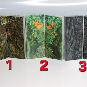 Stabilized Maple burl Wood scales—Perfect for Knife Handles, Luxury wood scales & Unique Woodworking Projects, knife maker gift