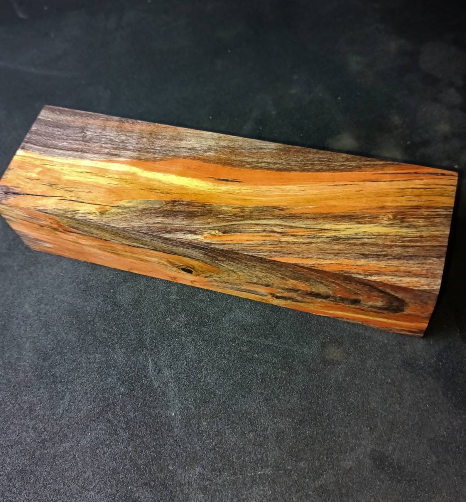 Double dye stabilized Wood burl knife handle knife scales Etsy