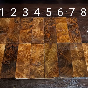 Raw Turkish Walnut Burl Root Wood blocks.  Perfect for Exotic Wood Blanks and Knife Making Projects, knife maker gift