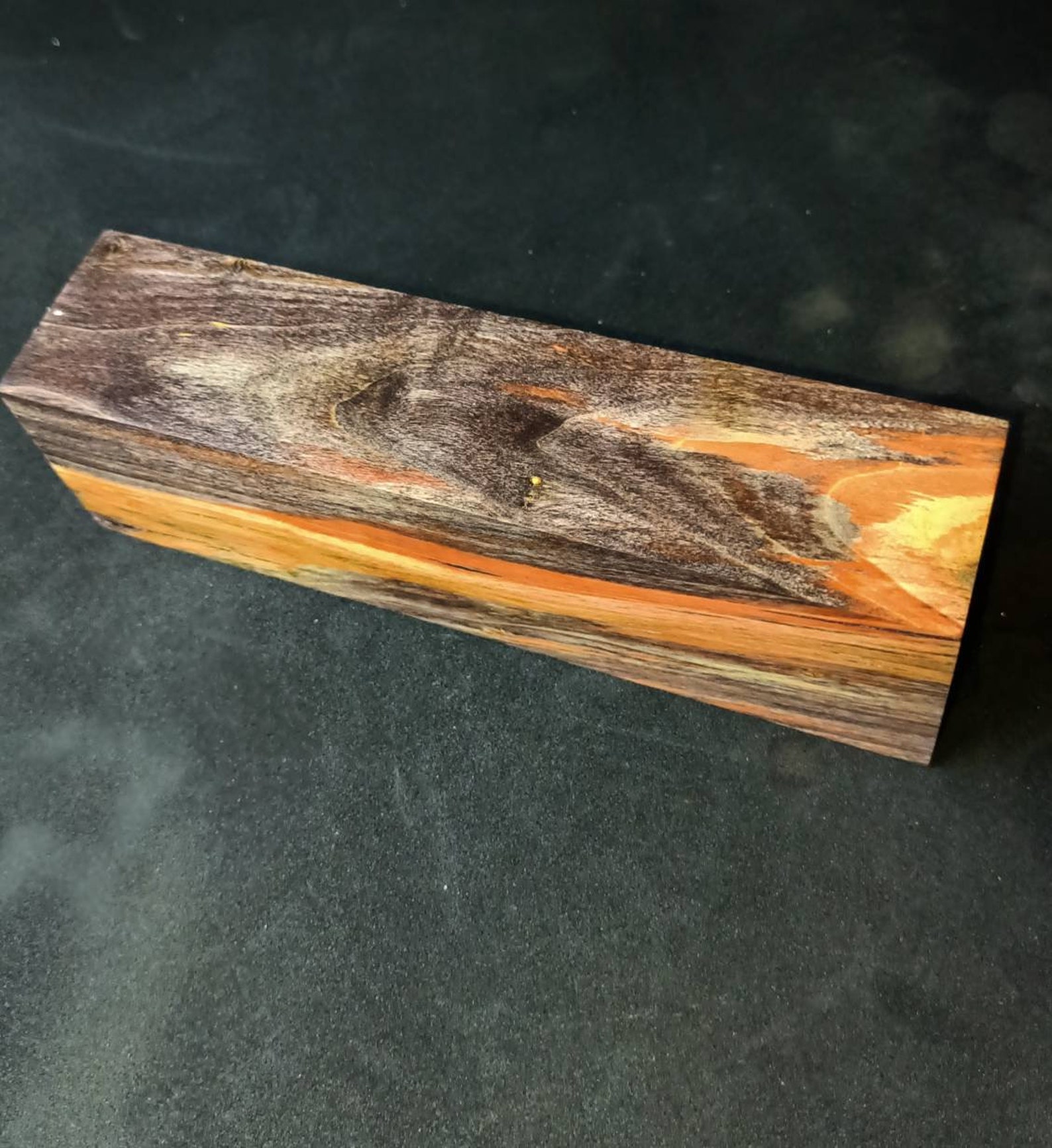 Double dye stabilized Wood burl knife handle knife scales Etsy