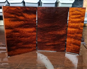 Stabilized pomela bubinga Exotic Wood, Stabilized Wood For Crafts, knife blank, best gift for knife makers