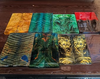 Stabilized dye Wood scales—Perfect for Knife Handles, Luxury wood scales & Unique Woodworking Projects, knife maker gift