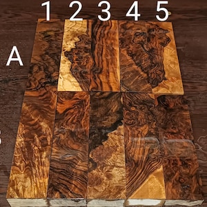 Raw Turkish Walnut Burl Root Wood: Perfect for Exotic Wood Blanks and Knife Making Projects, knife maker gift