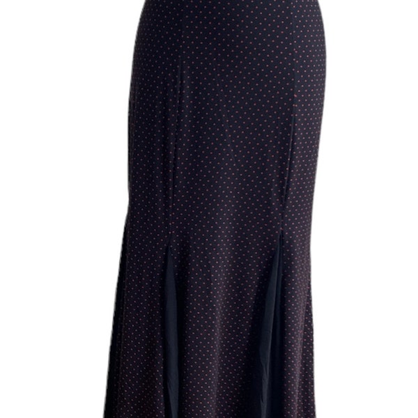 Black skirt with polka dots, black inserts