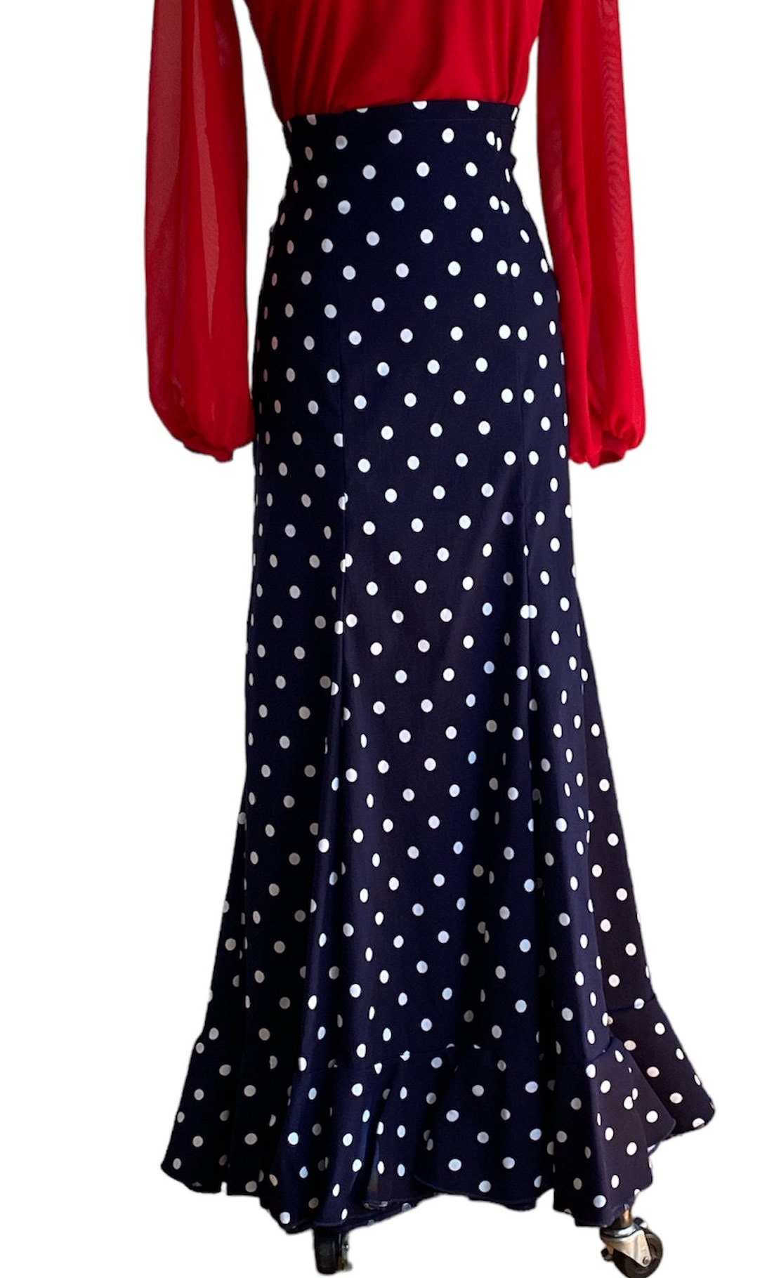 Vanja Skirt Polka Blue main image 1