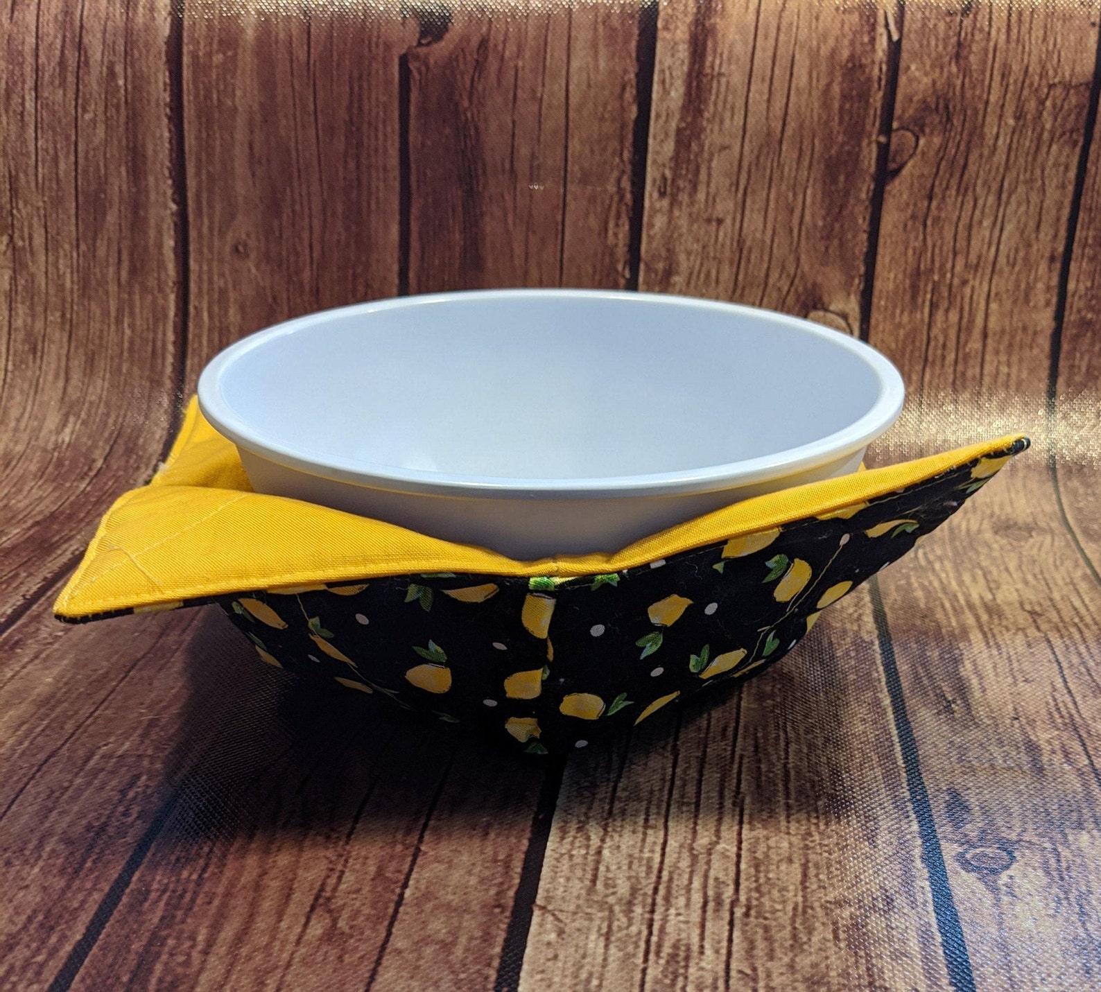 Microwave Bowl Cozy Cover Reversible Hot Pad Hot Bowl Etsy