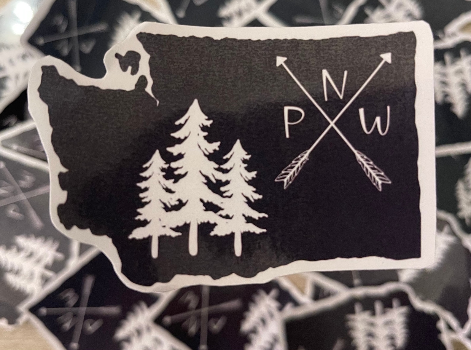 Pacific Northwest Sticker PNW Sticker Washington State Etsy