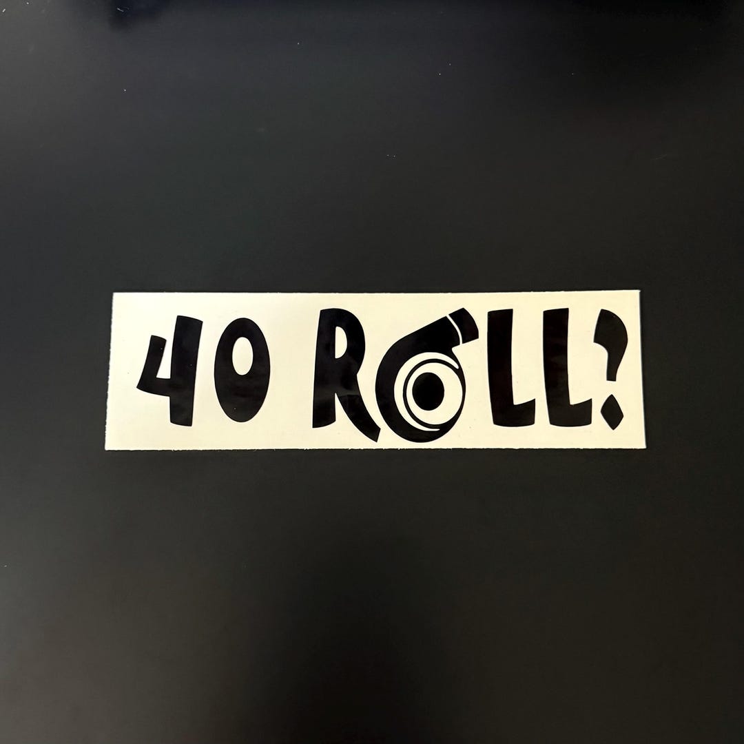 40 Roll Racing Decal, Turbo Cars, Track Day Sticker, Race World ...