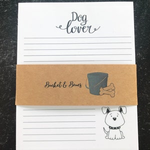Dog Lover Notepad, Dog Lover Gift, Notepaper