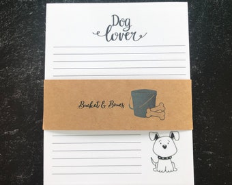 Dog Lover Notepad, Dog Lover Gift, Notepaper