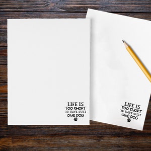 Dog Lover Notepad, Dog Lover Gift, Notepaper, Dog Lover, Office Supplies, Dog Mom, Dog Dad