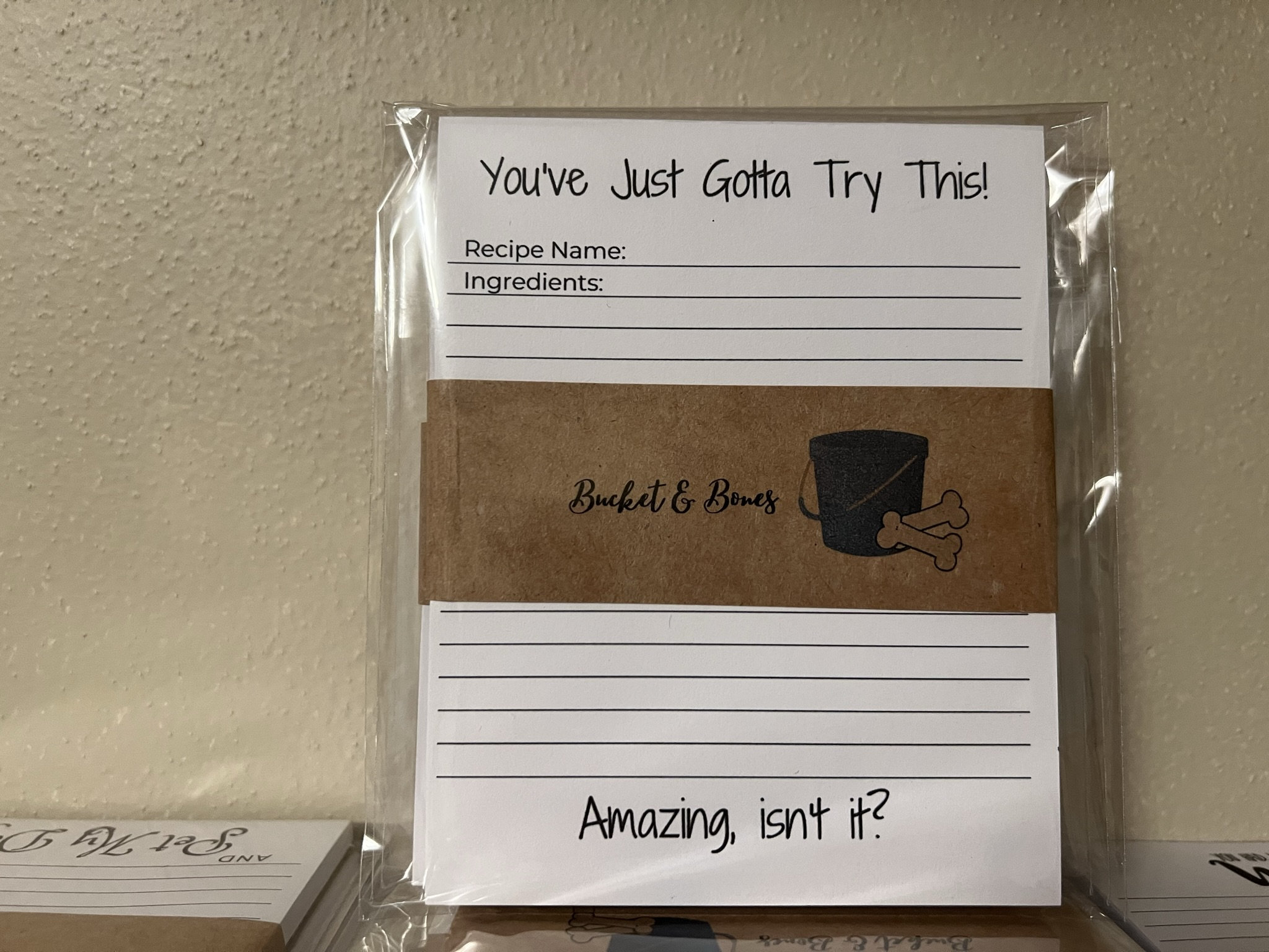 Recipe Notepad, Kitchen Notepad, Recipe Card, Paper to Share Recipes ...