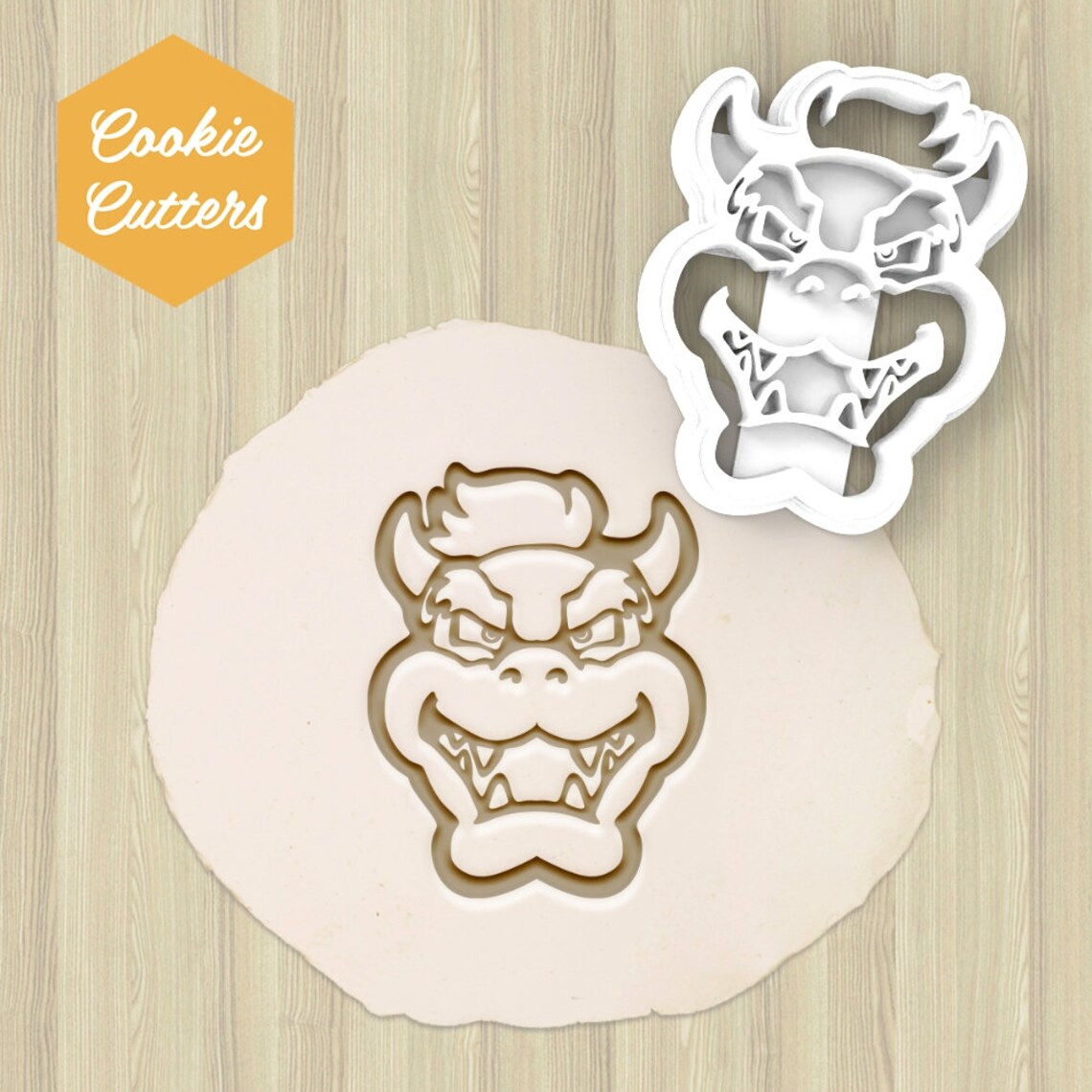 Bowser From Mario Cookie Cutter Etsy