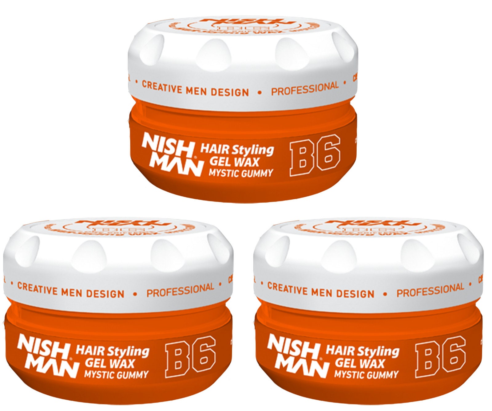 3 Pcs Offer Nish Man B6 Hair Styling Gel Wax Gloss - Etsy