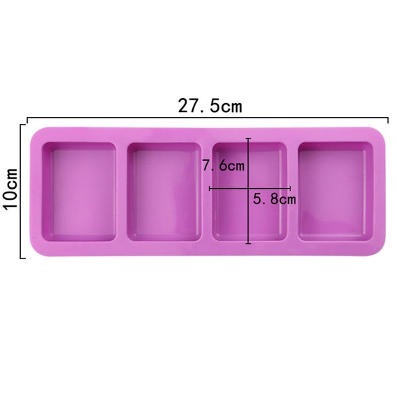 Soap Molds Silicone Mold for Making Handmade Soap Rectangle Reusable  Silicone Soap Making Molds 