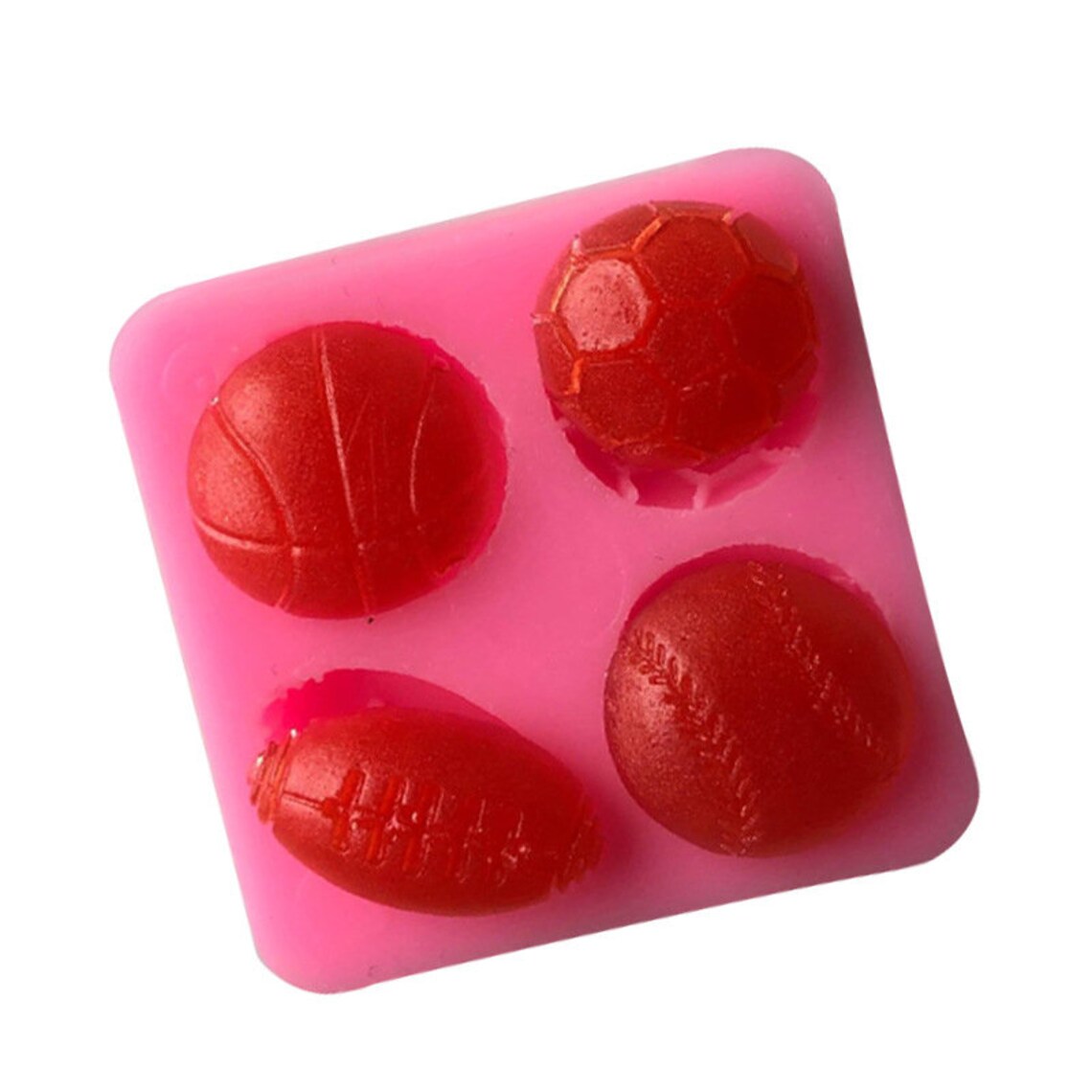 Basketball Rugby Football Silicone Mold DIY Baking Nonstick Chocolate
