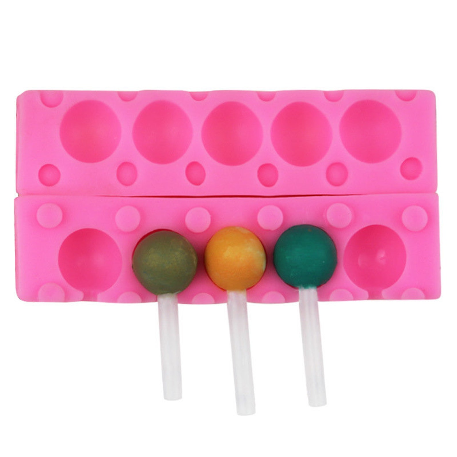 Round Lollipop Silicone Mold DIY Baking Nonstick Chocolate Etsy