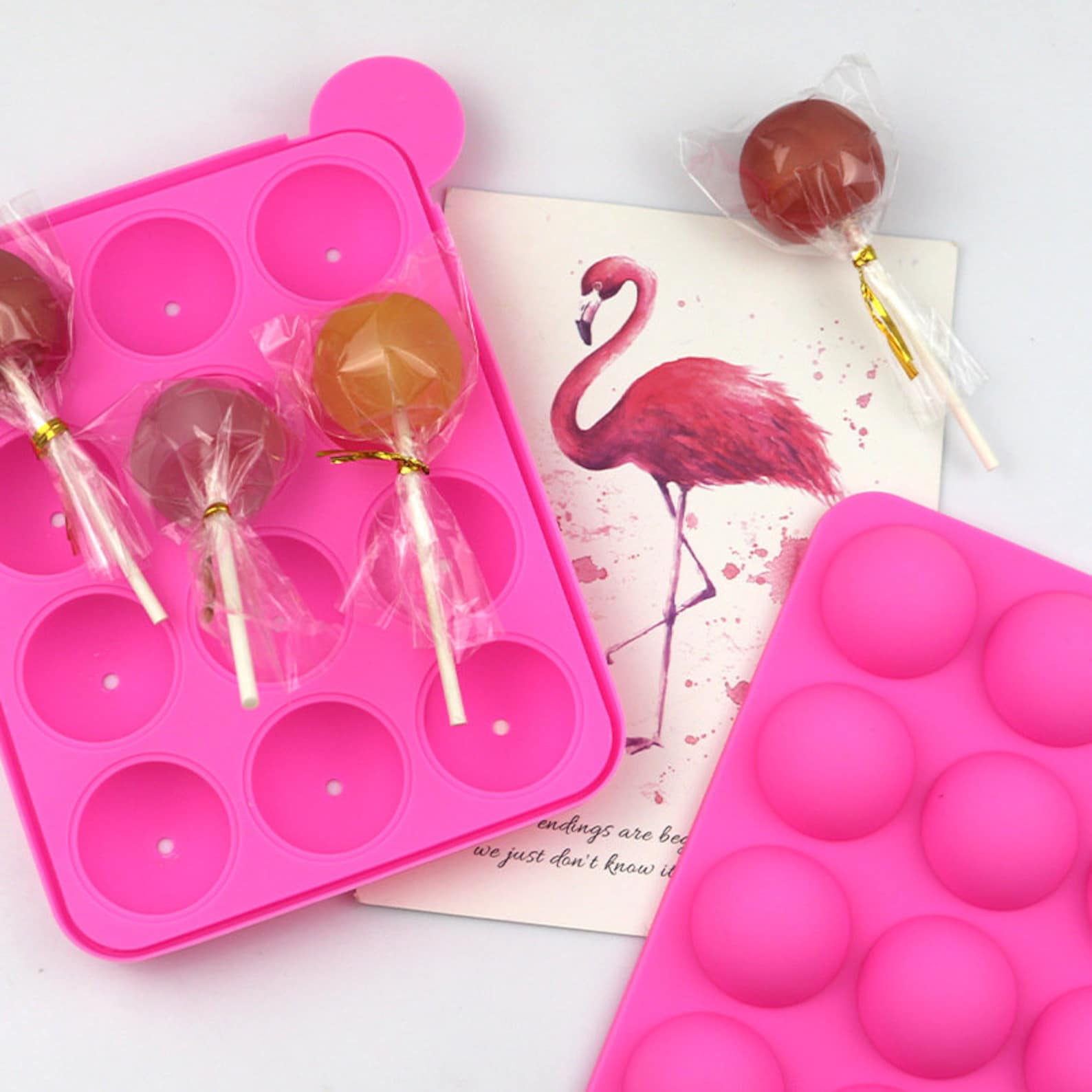 Round lollipop Silicone Mold DIY Baking NonStick Chocolate Etsy