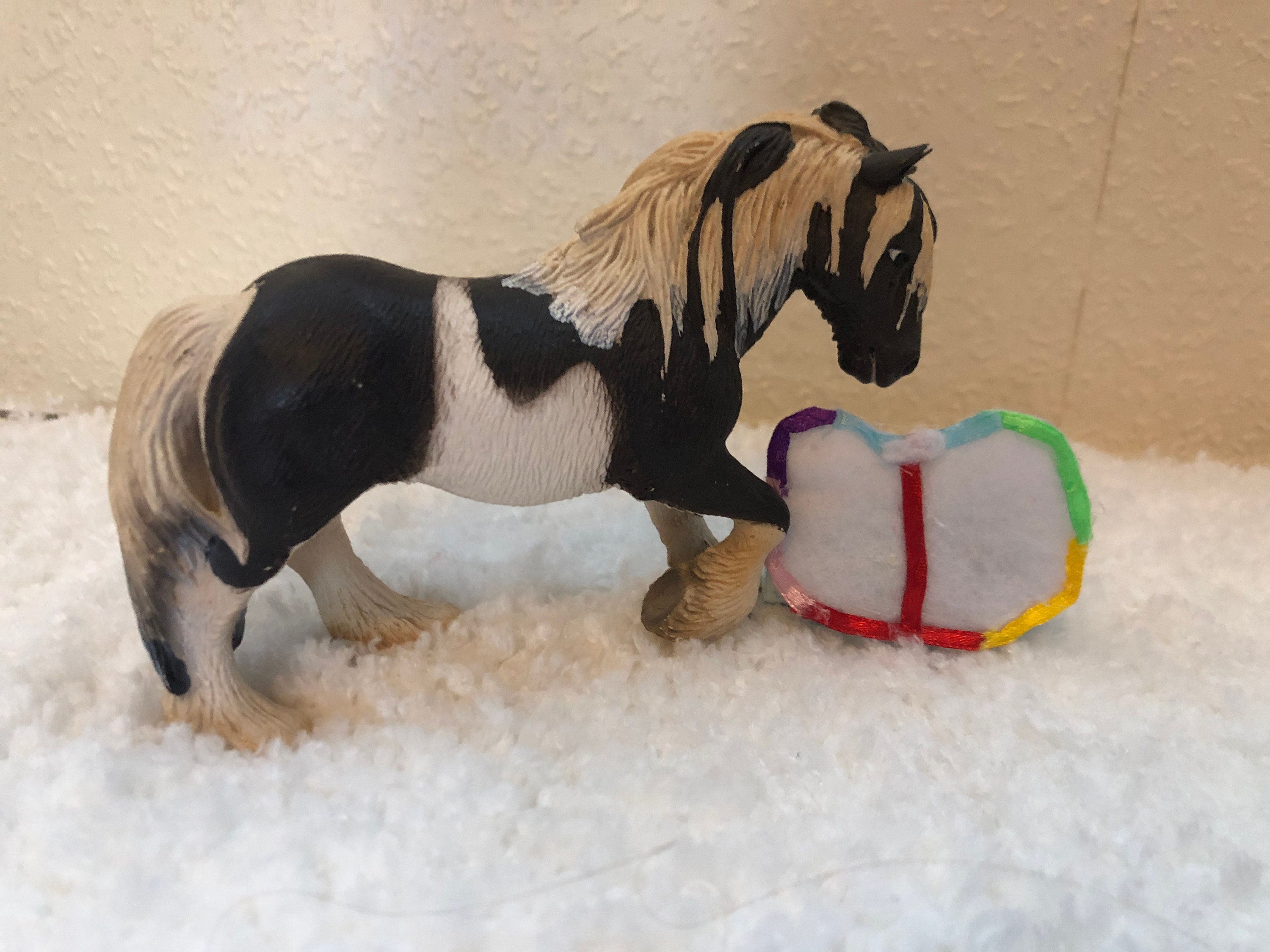 Schleich horse tack rainbow saddle pad Etsy