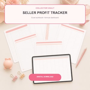 Reseller Profit Tracker Spreadsheet | Etsy Whatnot Sales, Fees, COGS & Expenses Excel