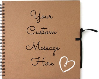 Personalised Scrapbook | Custom Message | scrapbook | Memory book, Wedding Album | Guest Book | Valentines Day