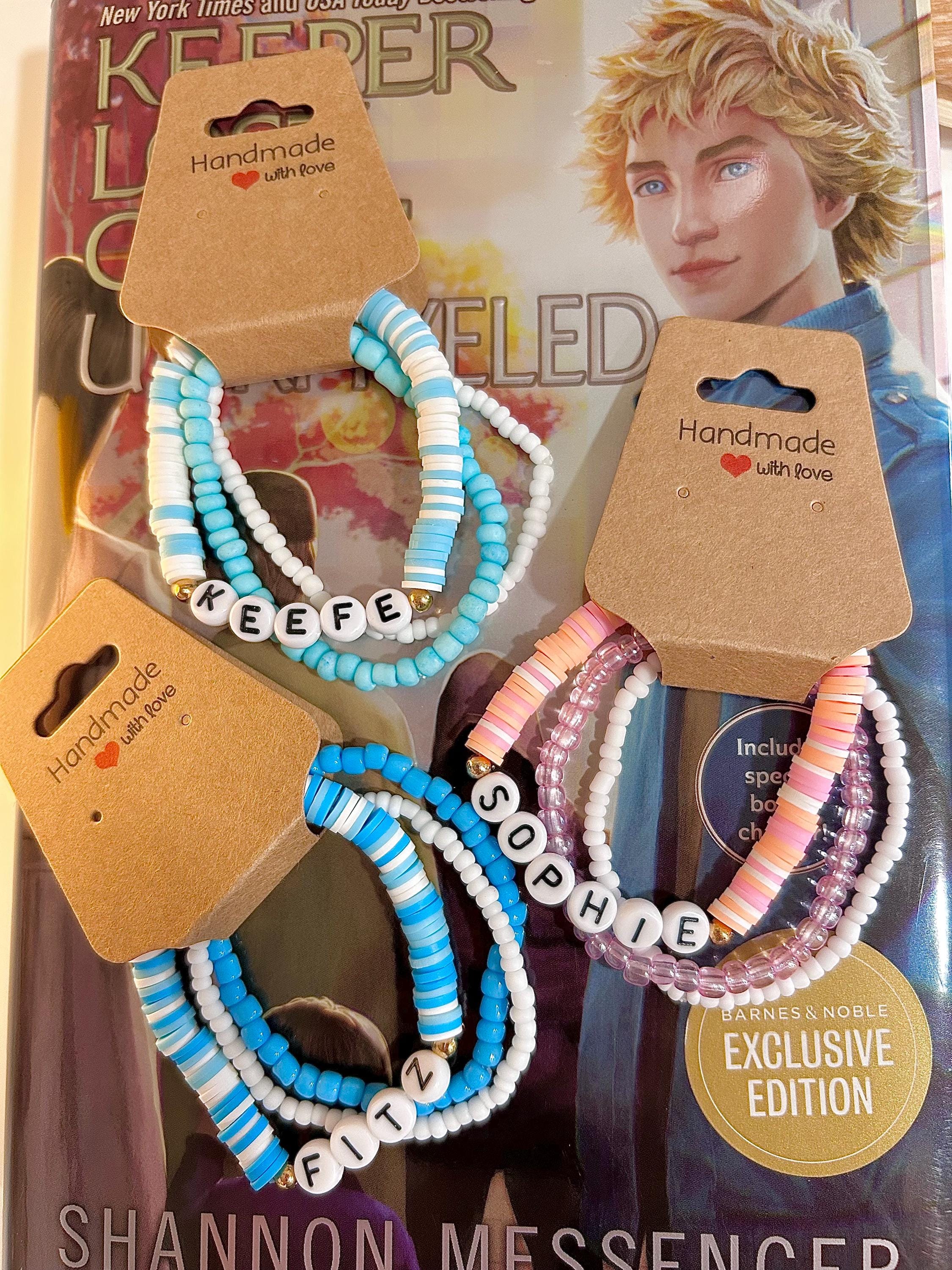 KOTLC bracelet set Keefe Sencen bracelet child teen bracelet keeper of the lost cities bracelet book gift stretchy beaded Foster bracelet