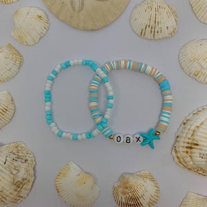 Dupla de pulseiras Outer Bank | Pulseiras OBX | Pulseiras TV | Produtos Outer Banks | Presente OBX | Presente para adolescentes | Presente para ela | Carolina do Norte