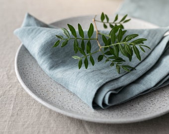 Linen Napkin Set 2, 4, 6, 8  / Soft Linen Dinner napkins / Cloth Wedding Napkins /