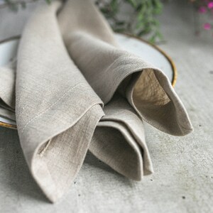 Linen napkins / Washed Soft Linen Table Napkin / Rustic Table Decor / image 9