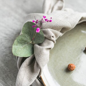 Linen napkins / Washed Soft Linen Table Napkin / Rustic Table Decor / image 8