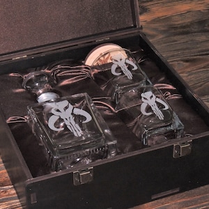 Whiskey Gift Set, Skull,Christmas gift,Whiskey Dekanter,Gift Box