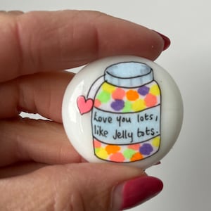 Je t'aime beaucoup comme des bambins en gelée, des galets, un cadeau, je t'aime plus, je t'aime maman, un petit pour un ami, un cadeau pour des enfants, un souvenir, un être cher,