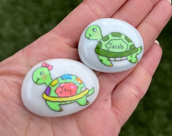 turtle / Pocket hug/ Worry stone/ anxiety gift for kids /small gift/friendship gift /good luck/miss you /keepsake/memorial stone