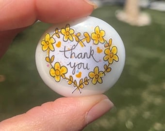 Handmade 'Thank You' Pebble:  Appreciation Gift